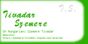 tivadar szemere business card